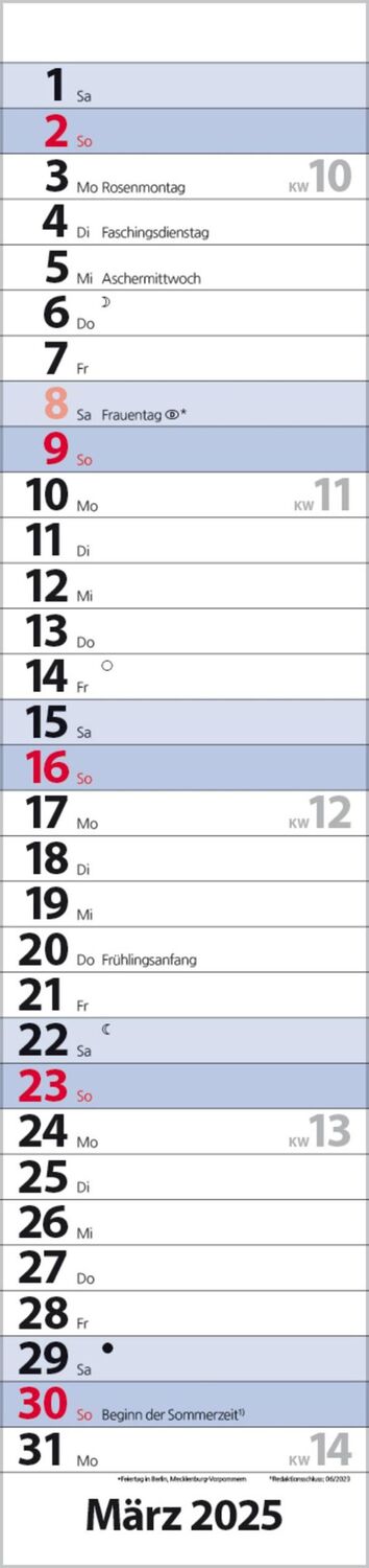 Bild: 9783731879619 | Streifenplaner Compact Blau 2025 | Verlag Korsch | Kalender | 13 S.