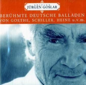 Cover: 9783865495259 | Berühmte deutsche Balladen, 1 Audio-CD | Goethe/Schiller/Heine u a