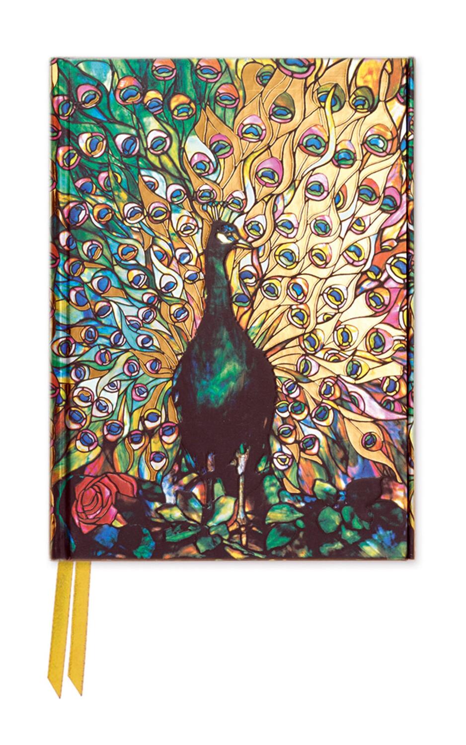 Cover: 9781786640215 | Tiffany: Displaying Peacock (Foiled Pocket Journal) | Flame Tree