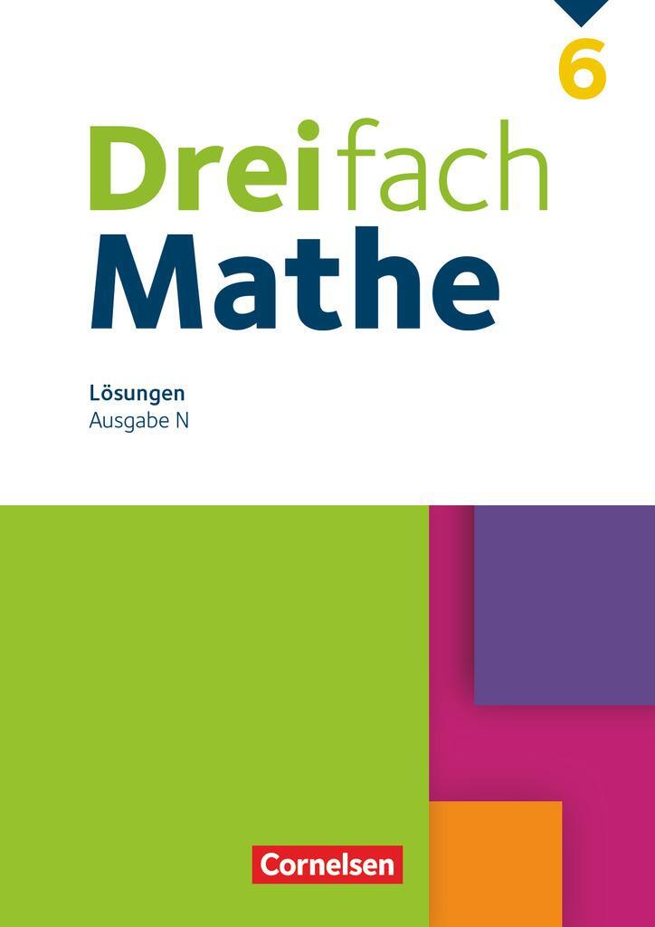 Cover: 9783060436972 | Dreifach Mathe 6. Schuljahr. Niedersachsen - Lösungen zum Schülerbuch