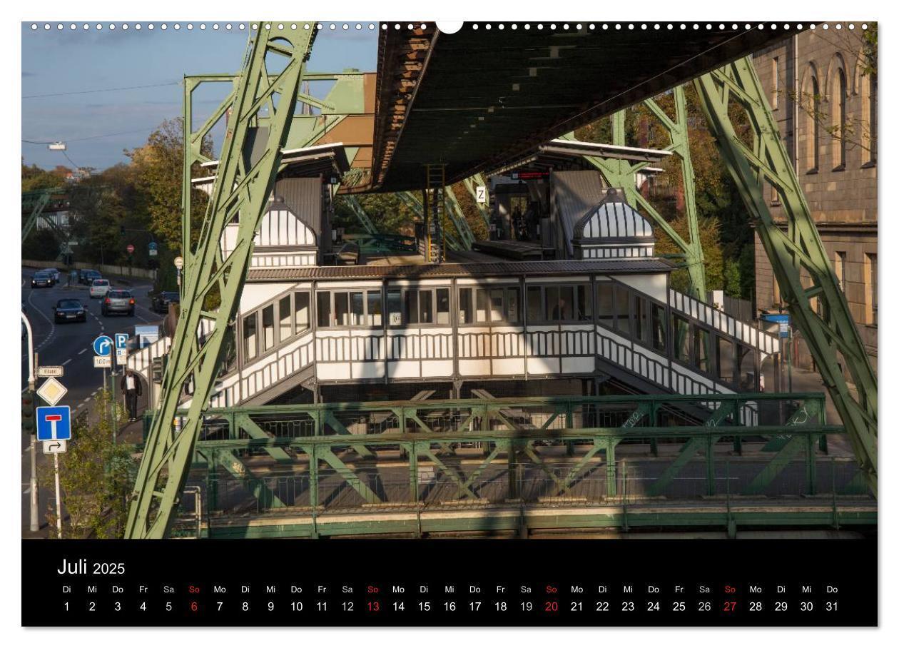 Bild: 9783435524938 | Die Wuppertaler Schwebebahn (hochwertiger Premium Wandkalender 2025...