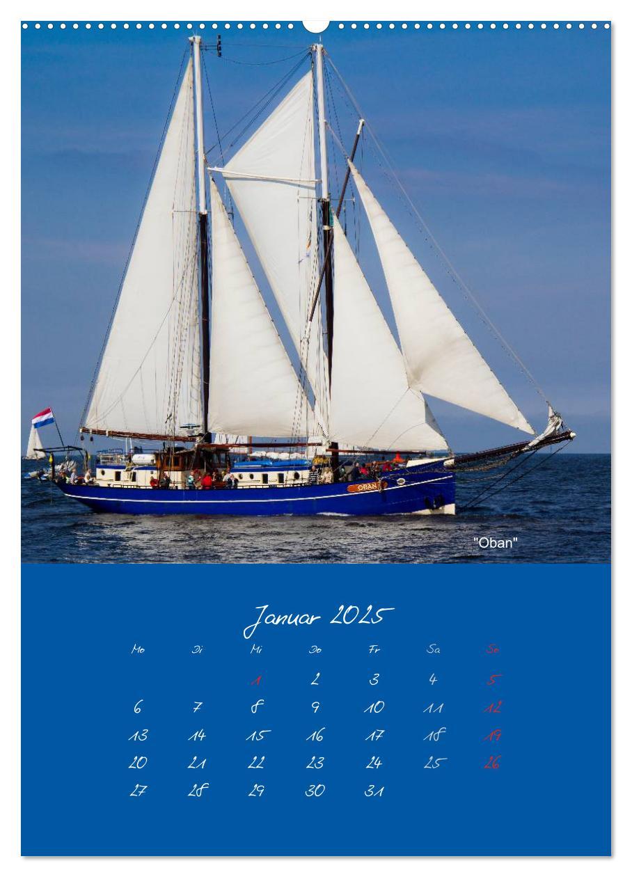 Bild: 9783457063958 | Unter Segeln (Wandkalender 2025 DIN A2 hoch), CALVENDO Monatskalender