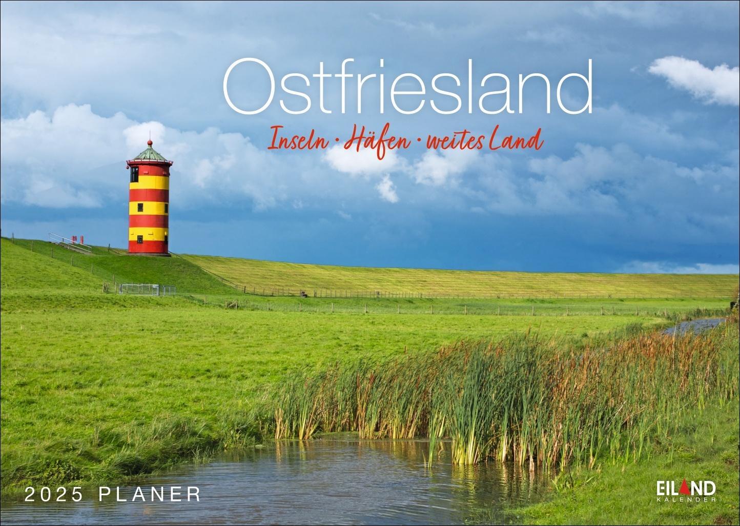 Cover: 9783964023469 | Ostfriesland Kalender 2025 - Inseln · Häfen · weites Land | Eiland