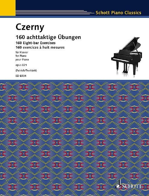 Cover: 9783795754754 | 160 achttaktige Übungen | op. 821. Klavier. | Monika Twelsiek (u. a.)