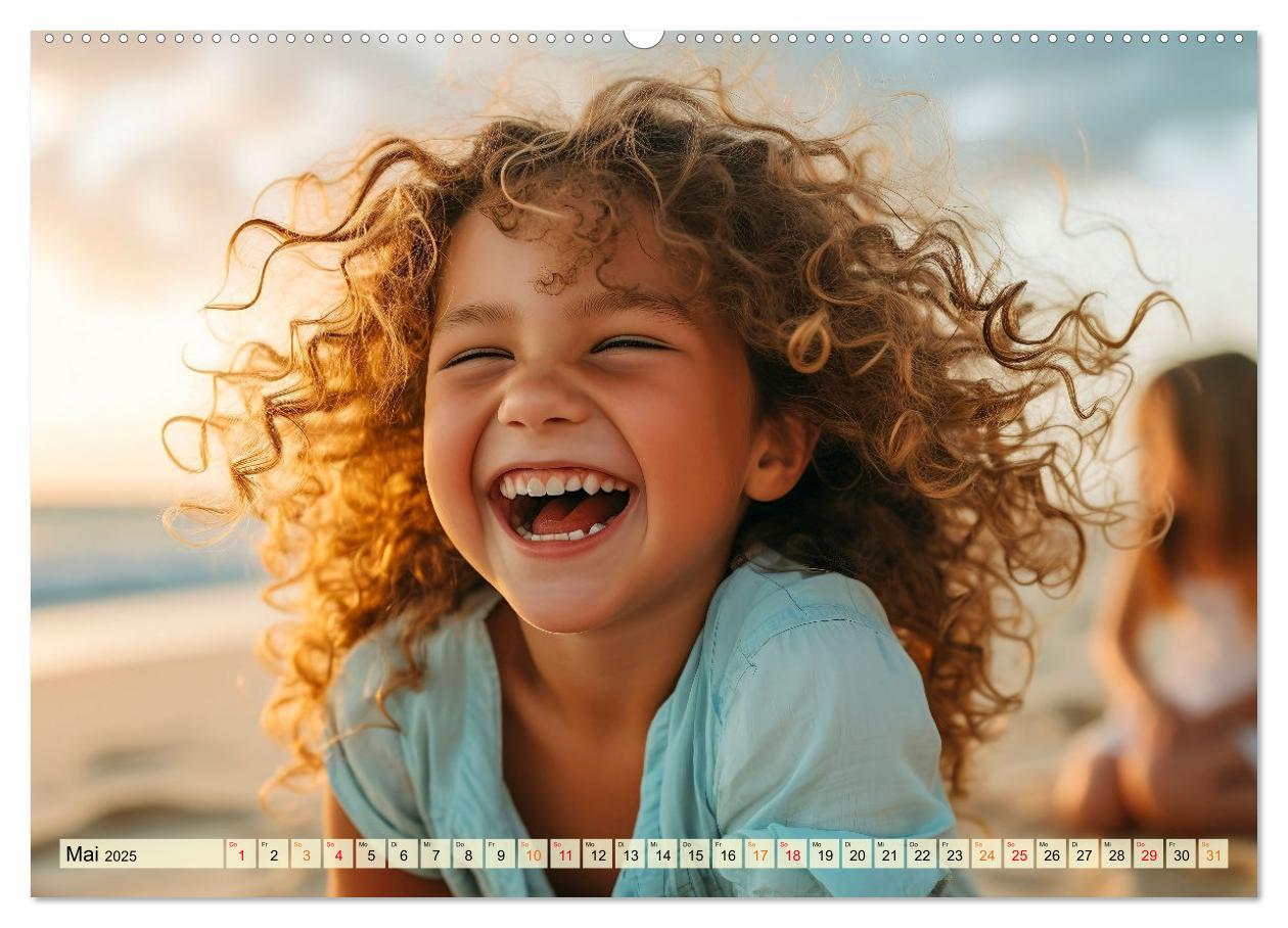 Bild: 9783383863905 | Kinder Lachen (Wandkalender 2025 DIN A2 quer), CALVENDO Monatskalender