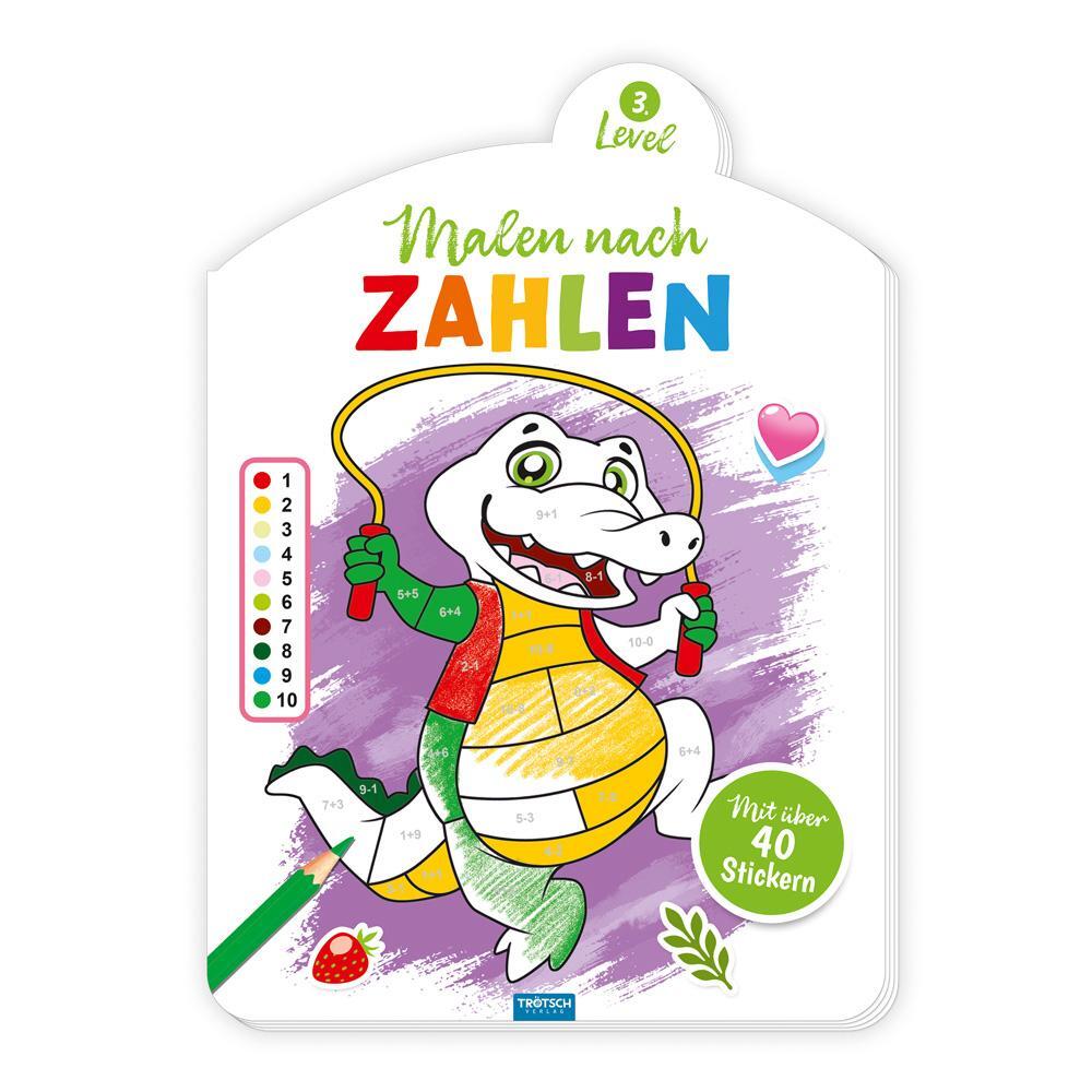 Cover: 9783988023339 | Trötsch Malen nach Zahlen 3. Level Malbuch | KG | Taschenbuch | 16 S.