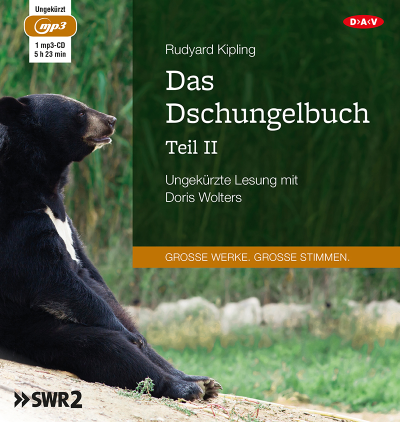 Cover: 9783862318674 | Das Dschungelbuch. Tl.2, 1 Audio-CD, 1 MP3 | Ungekürzte Lesung | CD