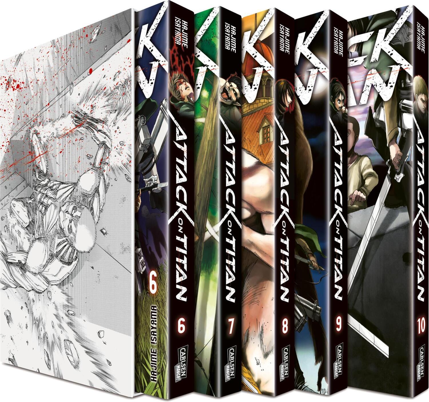 Cover: 9783551791658 | Attack on Titan, Bände 6-10 im Sammelschuber mit Extra | Isayama | Box