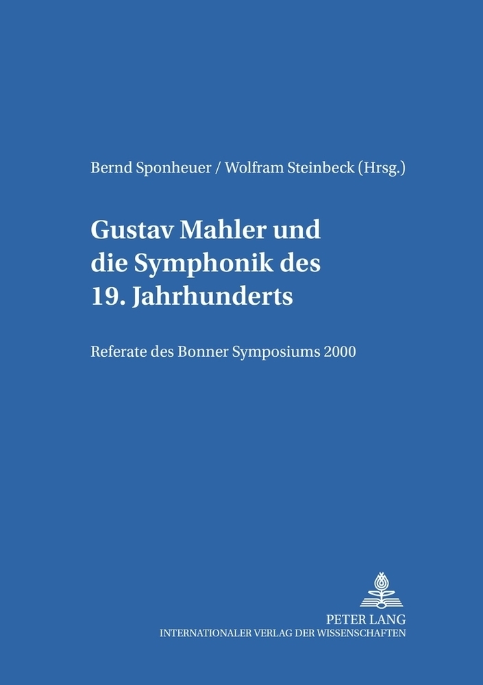 Cover: 9783631380628 | Gustav Mahler und die Symphonik des 19. Jahrhunderts | Taschenbuch