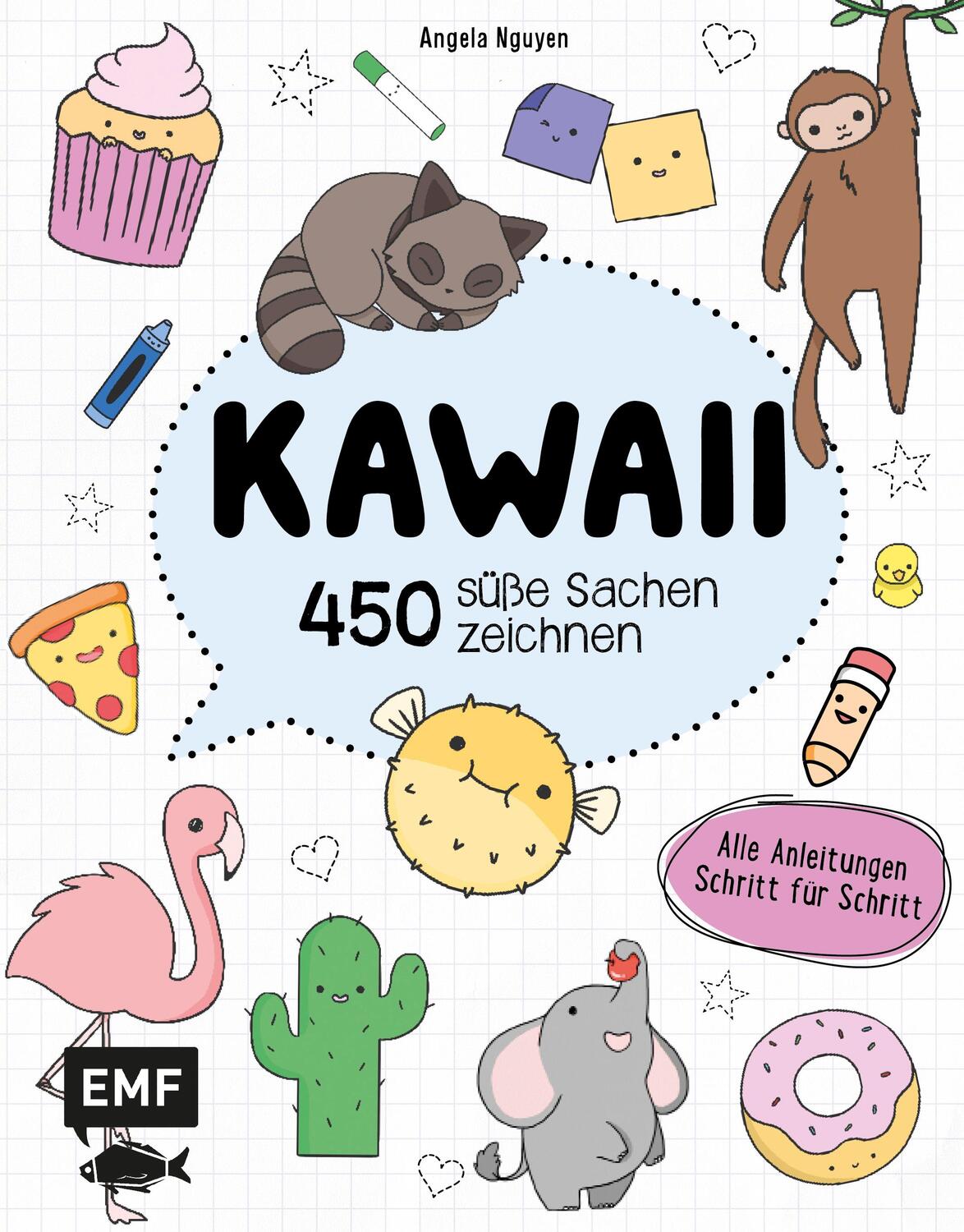 Cover: 9783960930921 | Kawaii - 450 süße Sachen zeichnen | Angela Nguyen | Taschenbuch | 2018