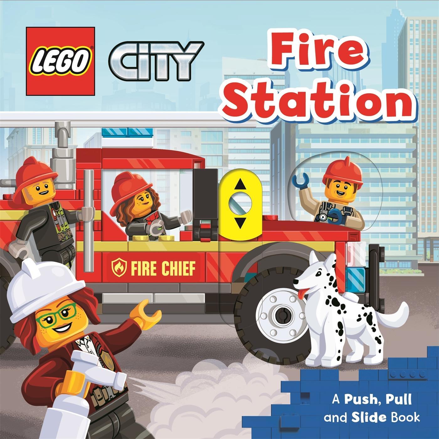 Cover: 9781529048360 | LEGO® City. Fire Station | A Push, Pull and Slide Book | Buch | 2021