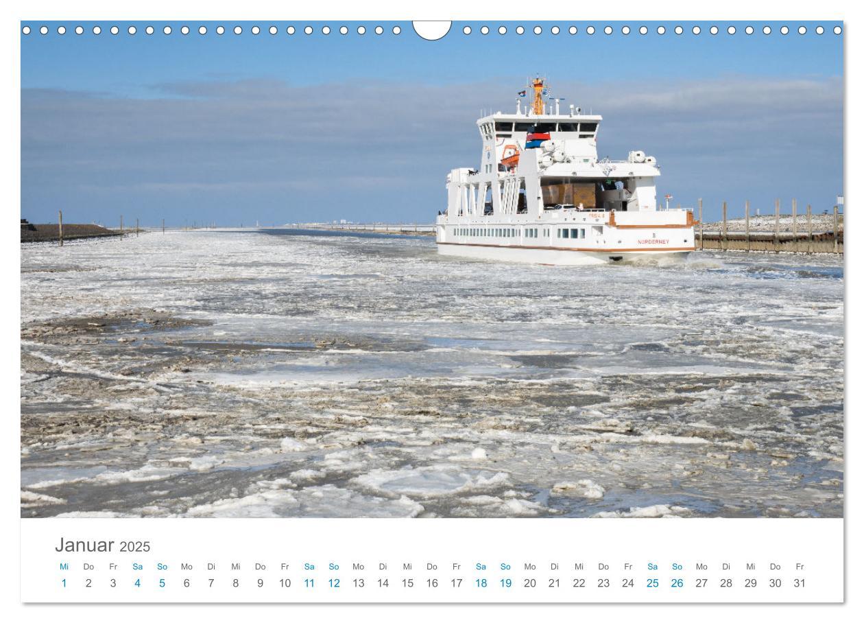 Bild: 9783435071548 | Moin Norden-Norddeich (Wandkalender 2025 DIN A3 quer), CALVENDO...