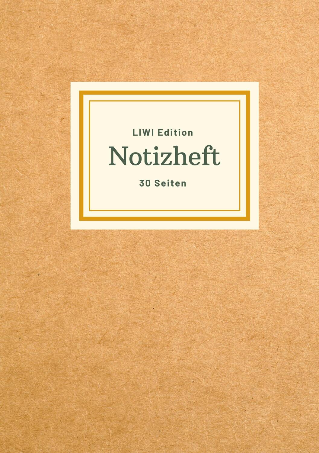 Cover: 9783965425118 | Dünnes Notizheft A5 liniert - Notizbuch 30 Seiten 90g/m² -...