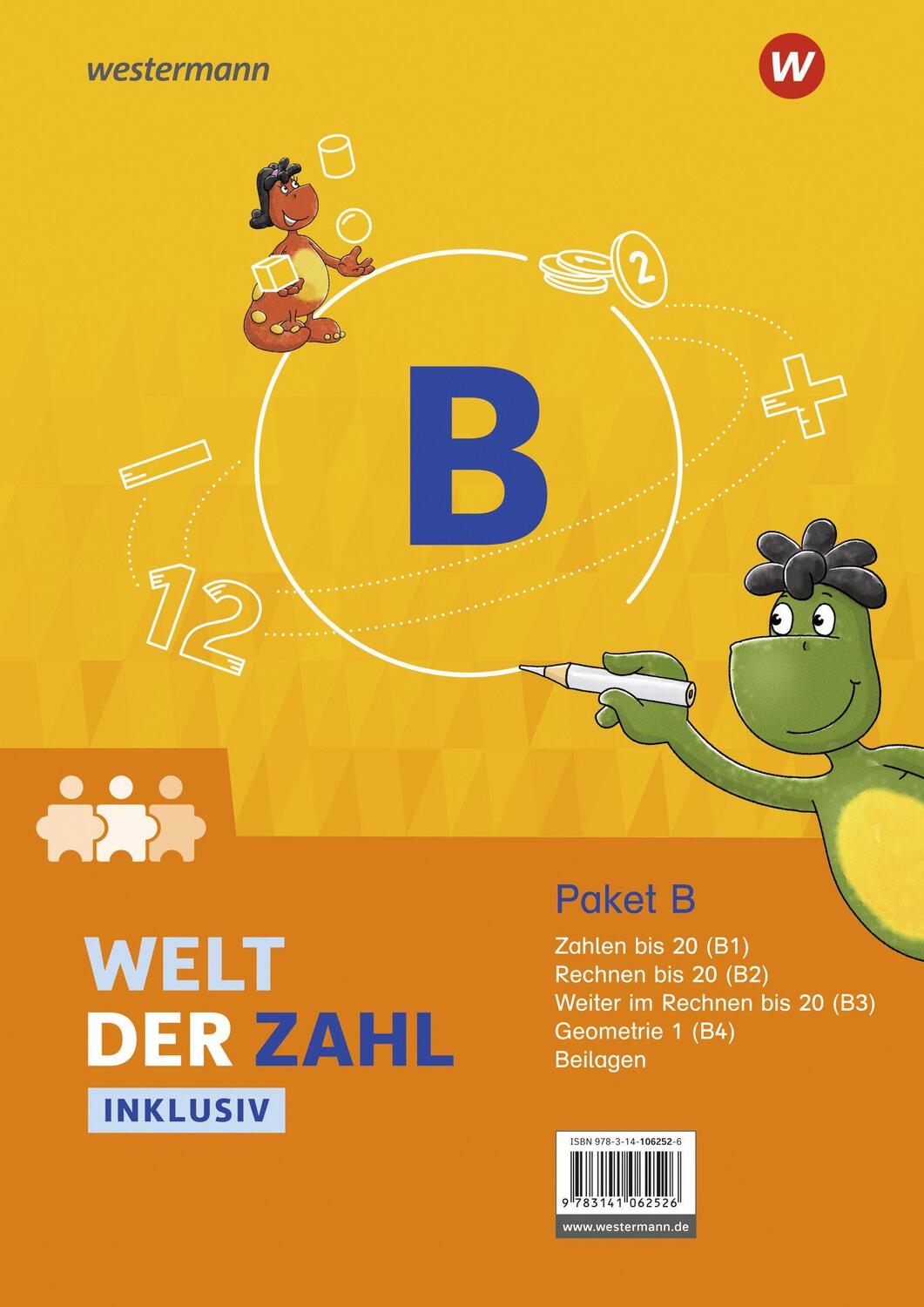 Cover: 9783141062526 | Welt der Zahl Inklusiv. Inklusionspaket B: Hefte B1 bis B4 | Deutsch