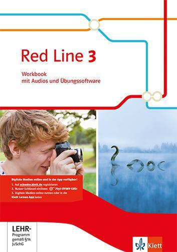 Cover: 9783125477834 | Red Line 3 | Workbook mit Audios und Übungssoftware Klasse 7 | Bundle