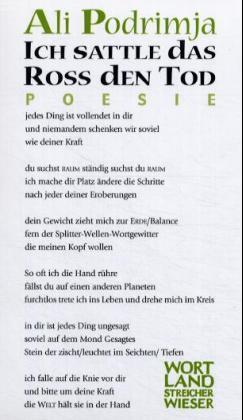 Cover: 9783851294668 | Ich sattle das Ross den Tod | Poesie | Ali Podrimja | Buch | 144 S.