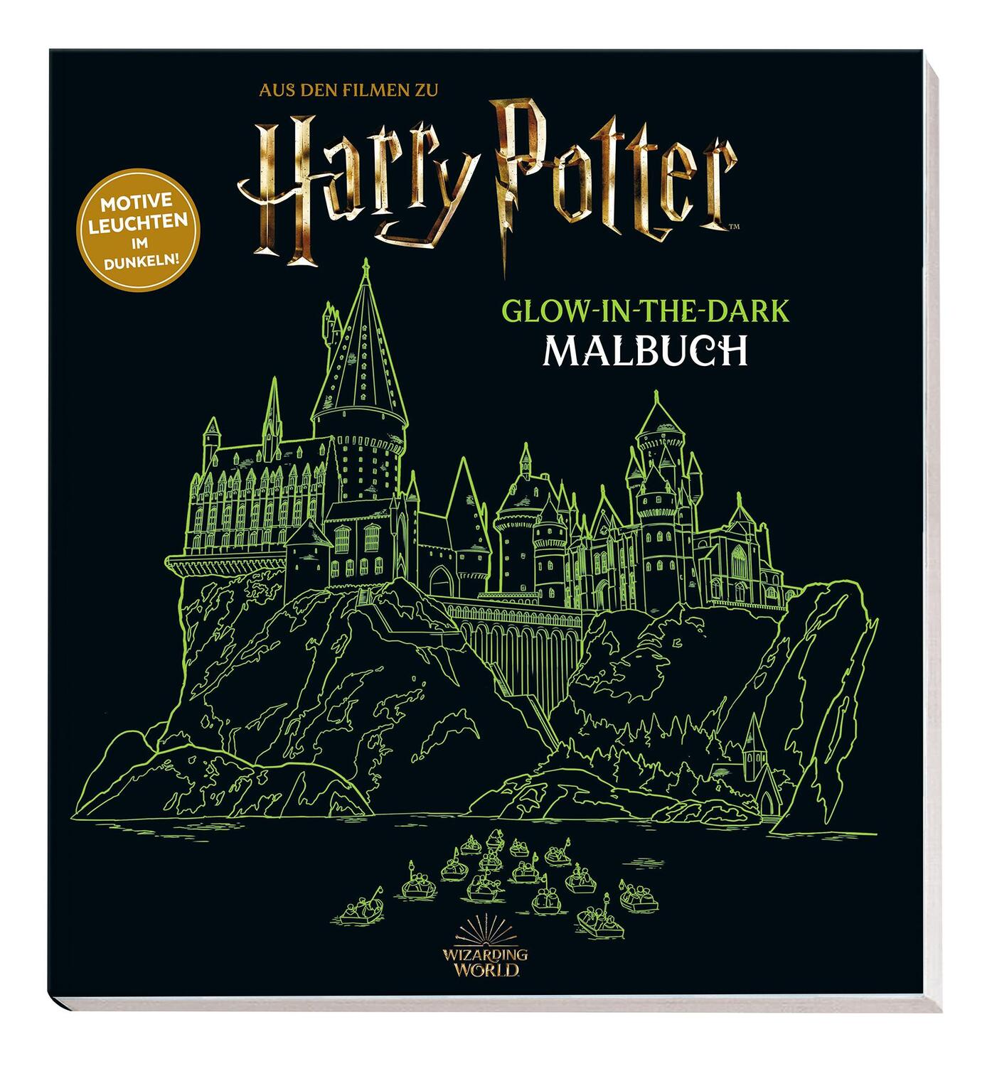 Cover: 9783833242069 | Aus den Filmen zu Harry Potter: Glow-in-the-Dark Malbuch | Taschenbuch