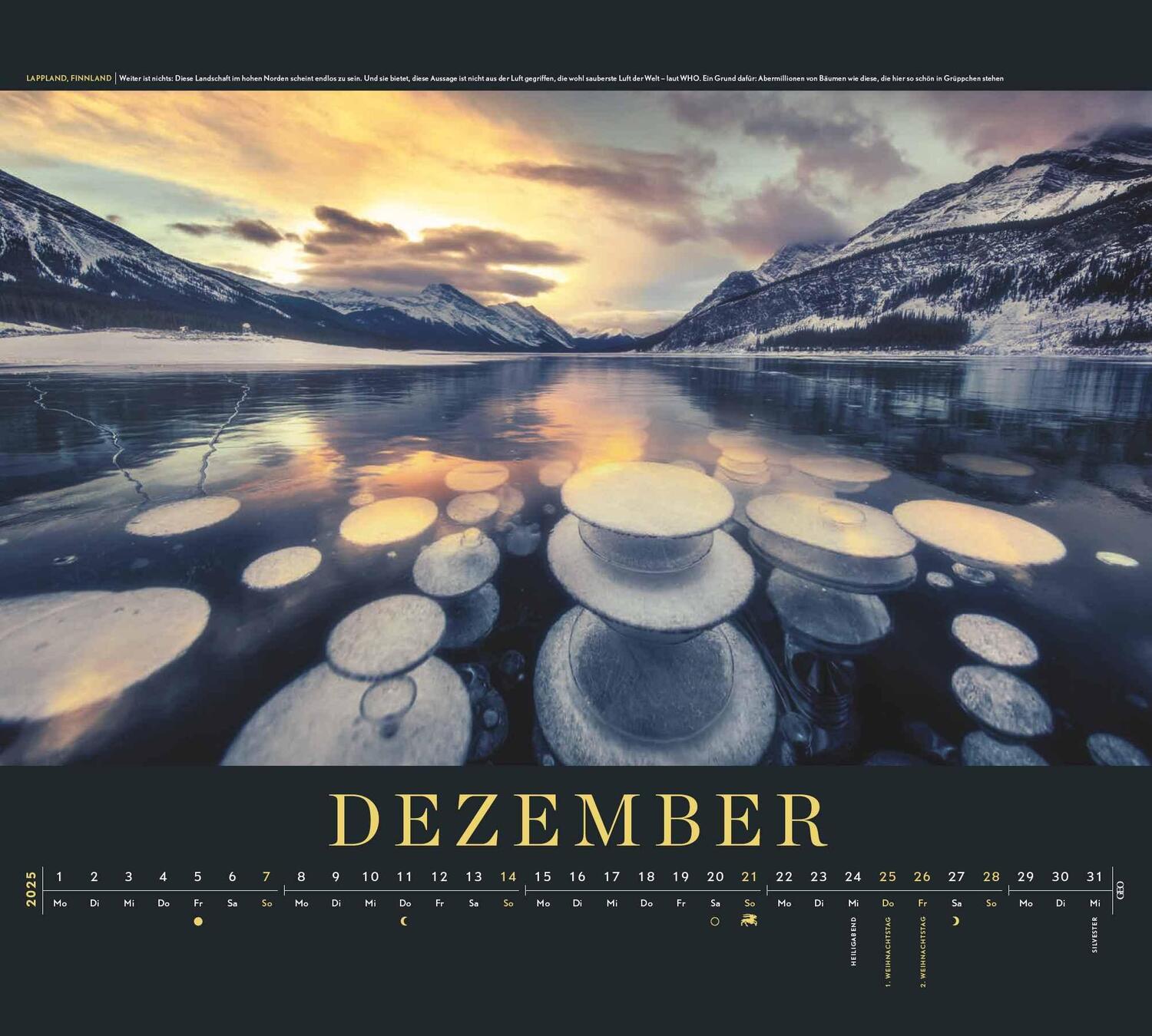 Bild: 4002725988775 | GEO Im Licht des Nordens 2025 - Wand-Kalender - Reise-Kalender -...