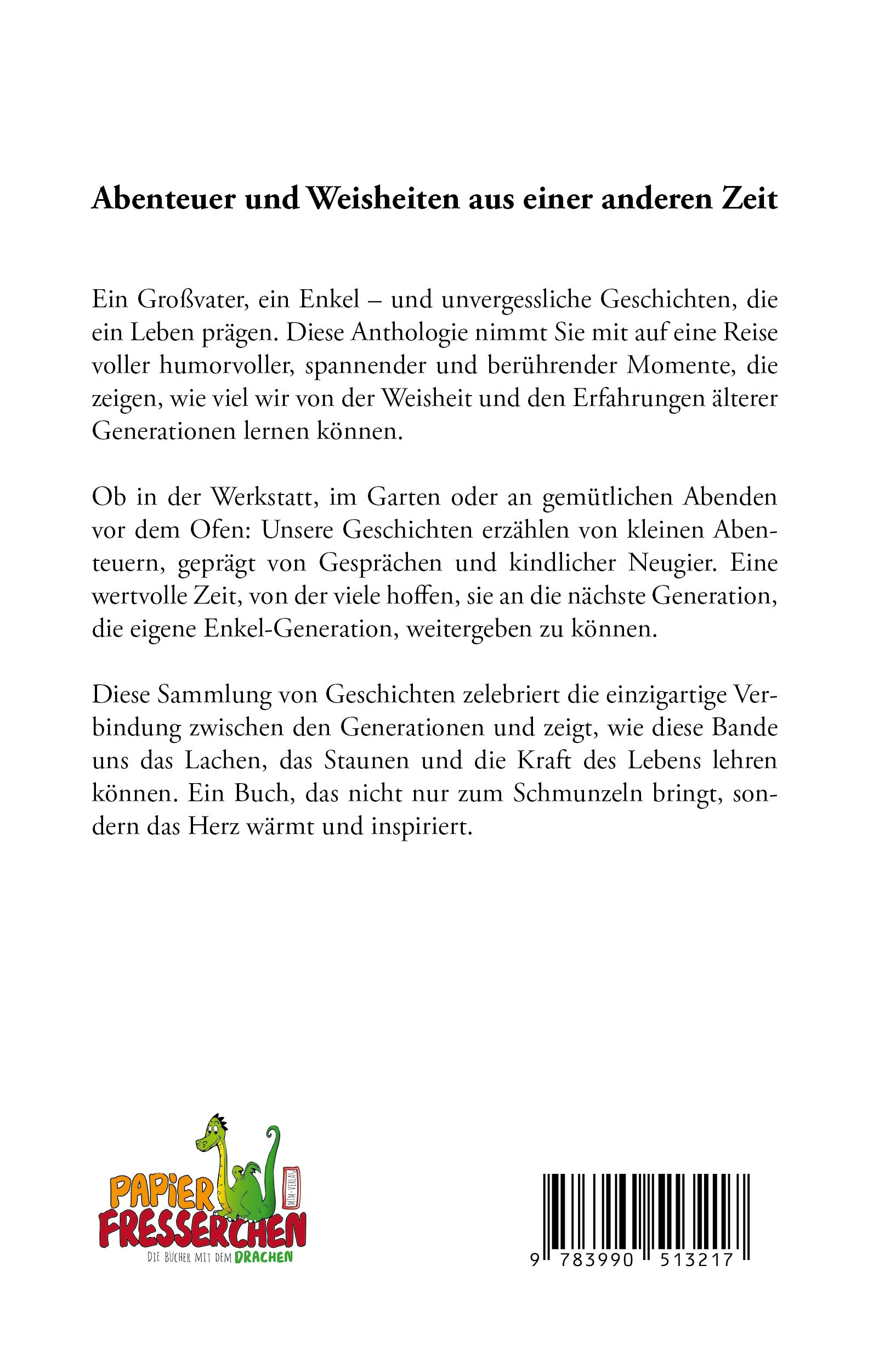 Rückseite: 9783990513217 | Mein Opa ... und ich | Abenteuer und Weisheiten aus einer anderen Zeit