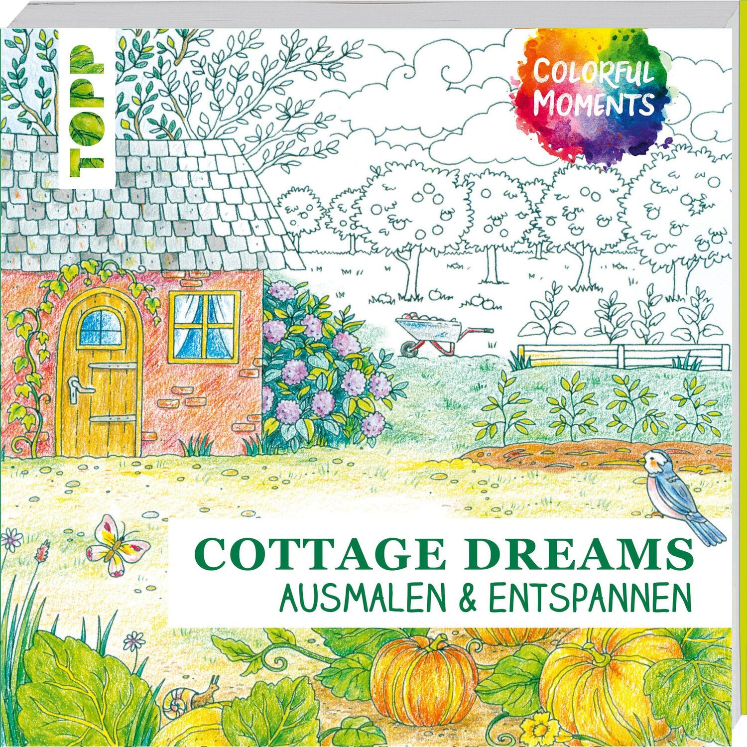 Cover: 9783772447488 | Colorful Moments - Cottage Dreams | Ausmalen & entspannen | Buch