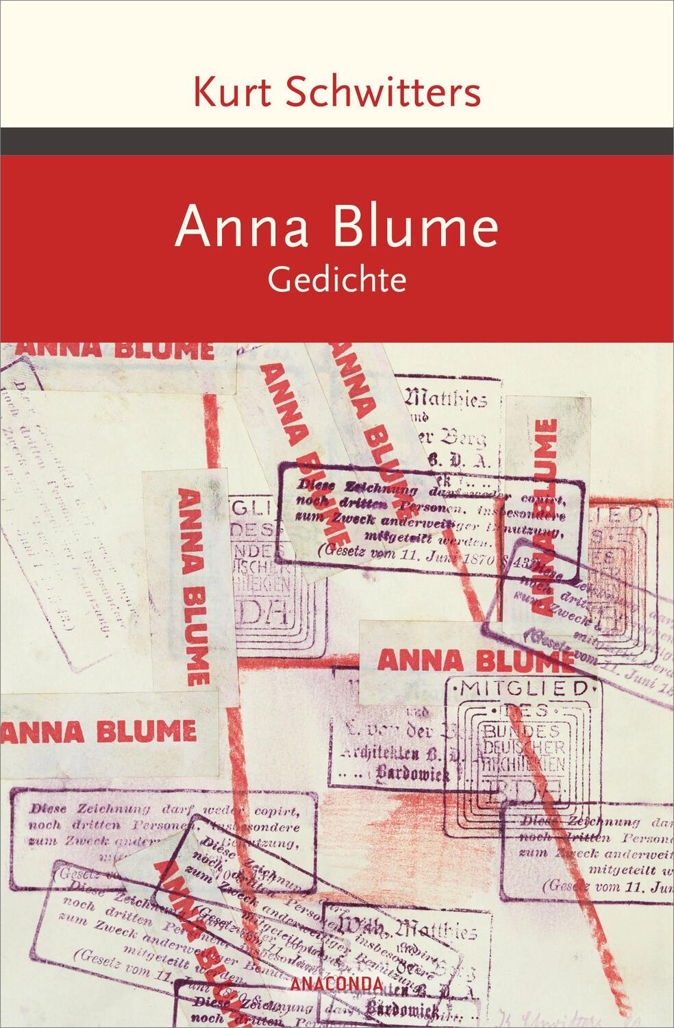 Cover: 9783730607299 | Anna Blume | Kurt Schwitters | Buch | Deutsch | 2019 | Anaconda Verlag