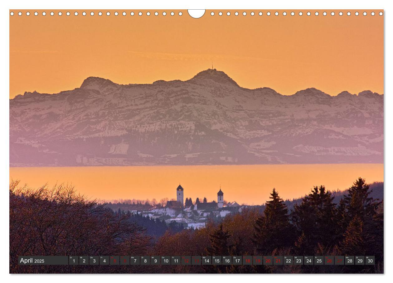 Bild: 9783435036530 | Alpen-Fernsichten von der Südwestalb und Oberen Donau (Wandkalender...