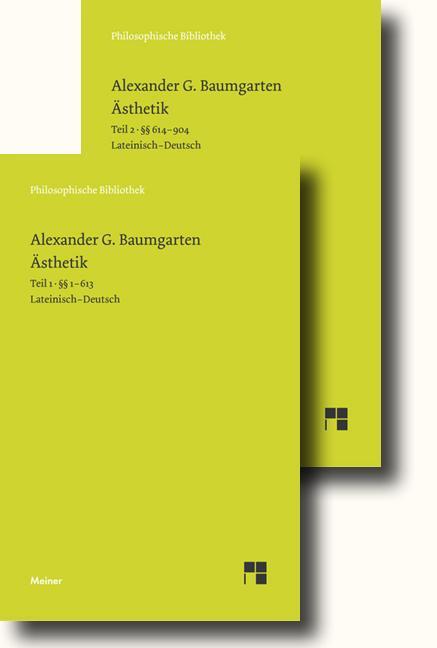 Cover: 9783787318995 | Ästhetik | Alexander Gottlieb Baumgarten | Taschenbuch | Deutsch