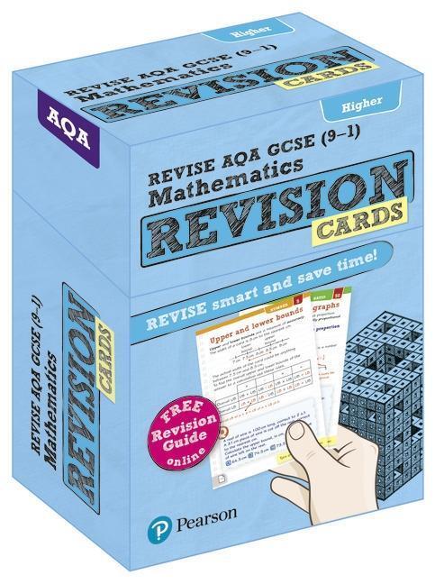 Cover: 9781292182377 | Pearson REVISE AQA GCSE Maths Higher Revision Cards (with free...