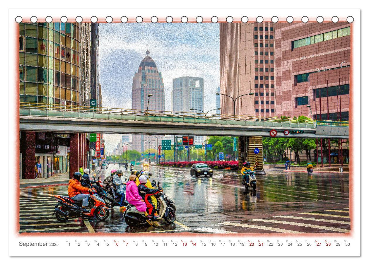 Bild: 9783383911590 | Taipeh, Hauptstadt von Taiwan (Tischkalender 2025 DIN A5 quer),...