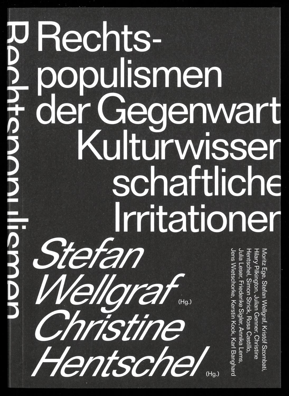 Cover: 9783959056496 | Rechtspopulismen der Gegenwart | Kulturwissenschaftliche Irritationen