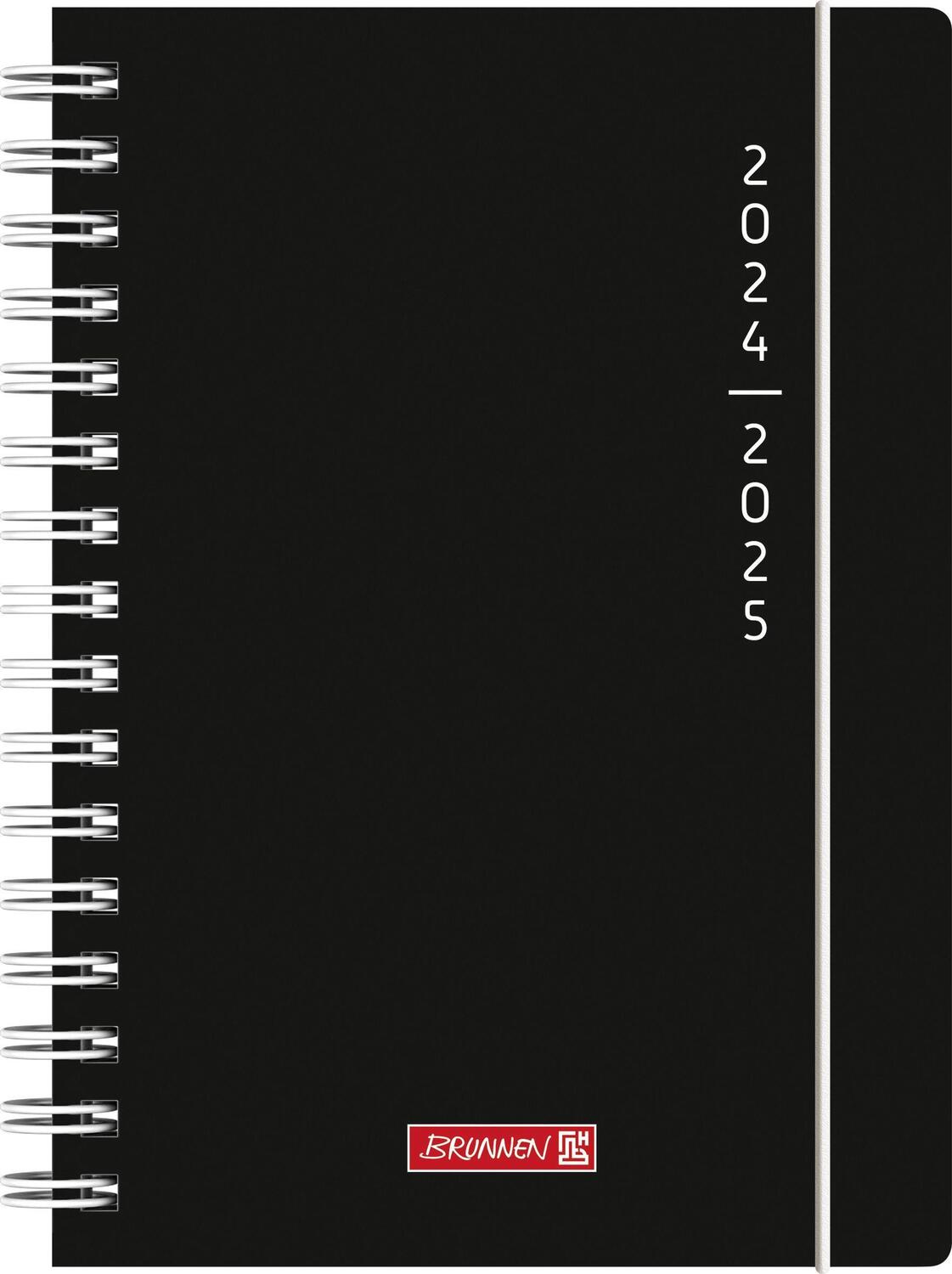 Cover: 4061947119527 | Schülerkalender 2024/2025 "Plain Black", 1 Seite = 1 Tag, A5, 352...