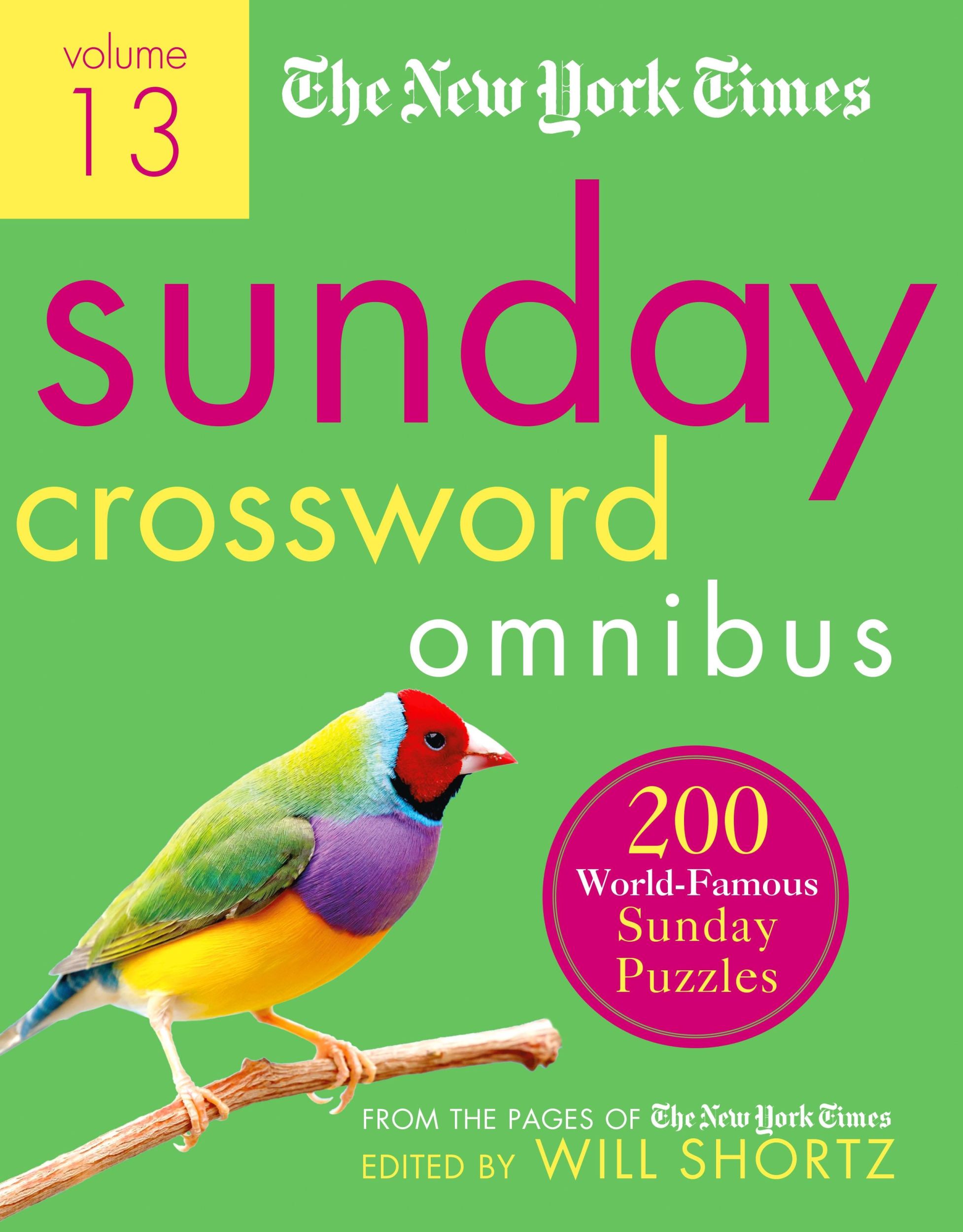 Cover: 9781250896032 | The New York Times Sunday Crossword Omnibus Volume 13 | Will Shortz