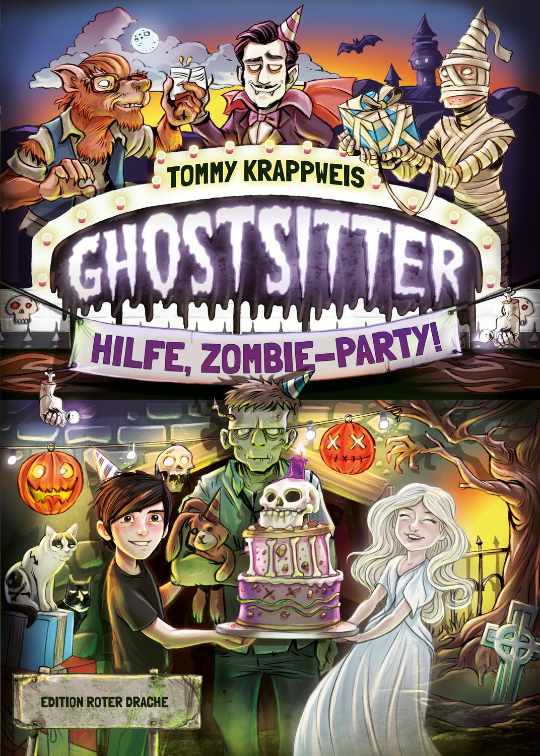 Cover: 9783946425816 | Ghostsitter | Hilfe, Zombie-Party! | Tommy Krappweis | Buch | Deutsch