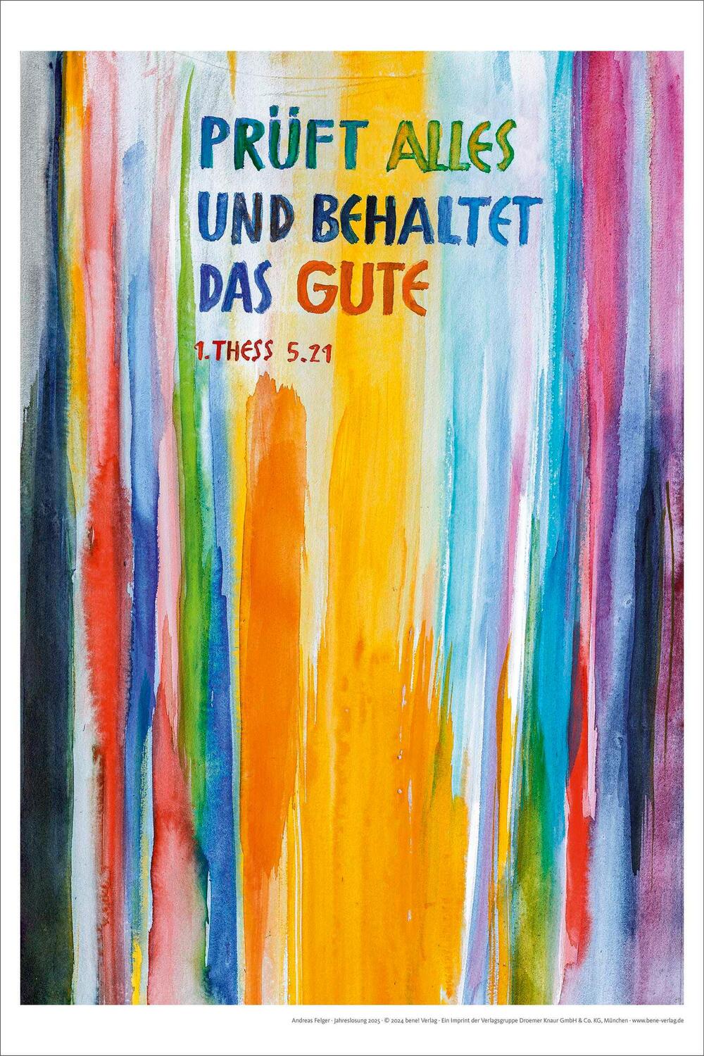 Cover: 4251693904311 | Jahreslosung Felger 2025, Kunstdruck 40 x 60 cm | Andreas Felger