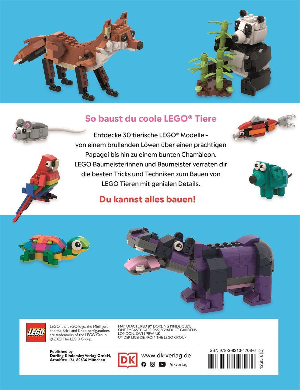 Rückseite: 9783831047086 | LEGO® Bauideen Tiere | Hannah Dolan | Buch | 96 S. | Deutsch | 2023