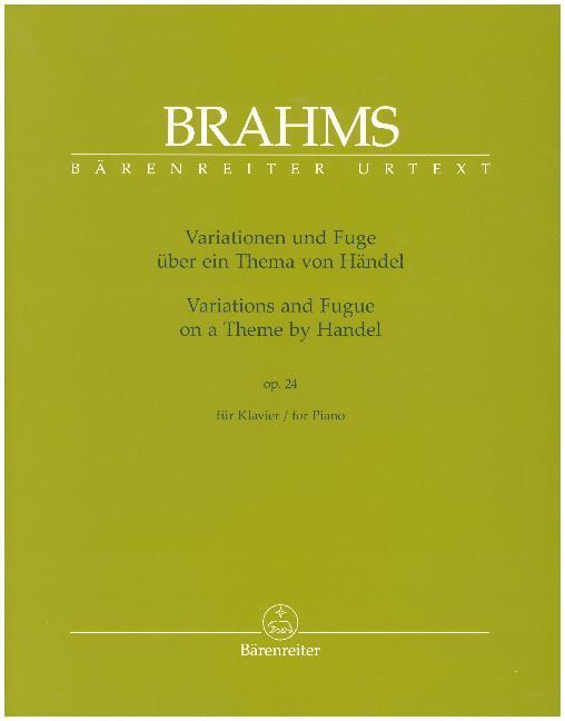 Cover: 9790006530618 | Variationen und Fuge über ein Thema von Händel op. 24 für Klavier