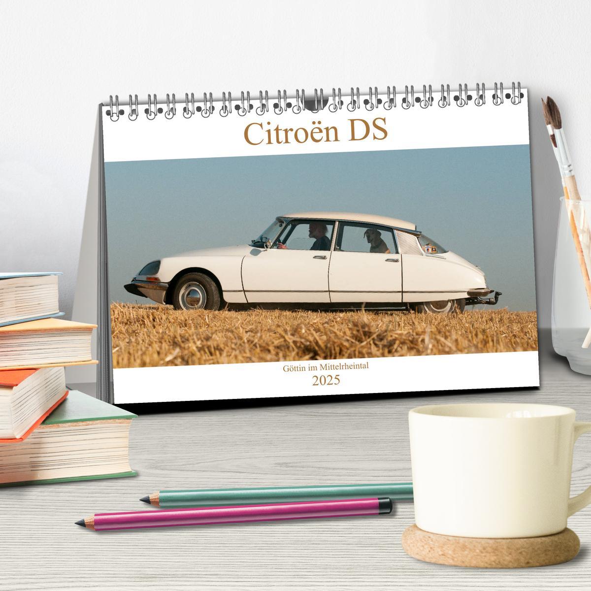 Bild: 9783435192311 | Citroën DS Göttin im Mittelrheintal (Tischkalender 2025 DIN A5...