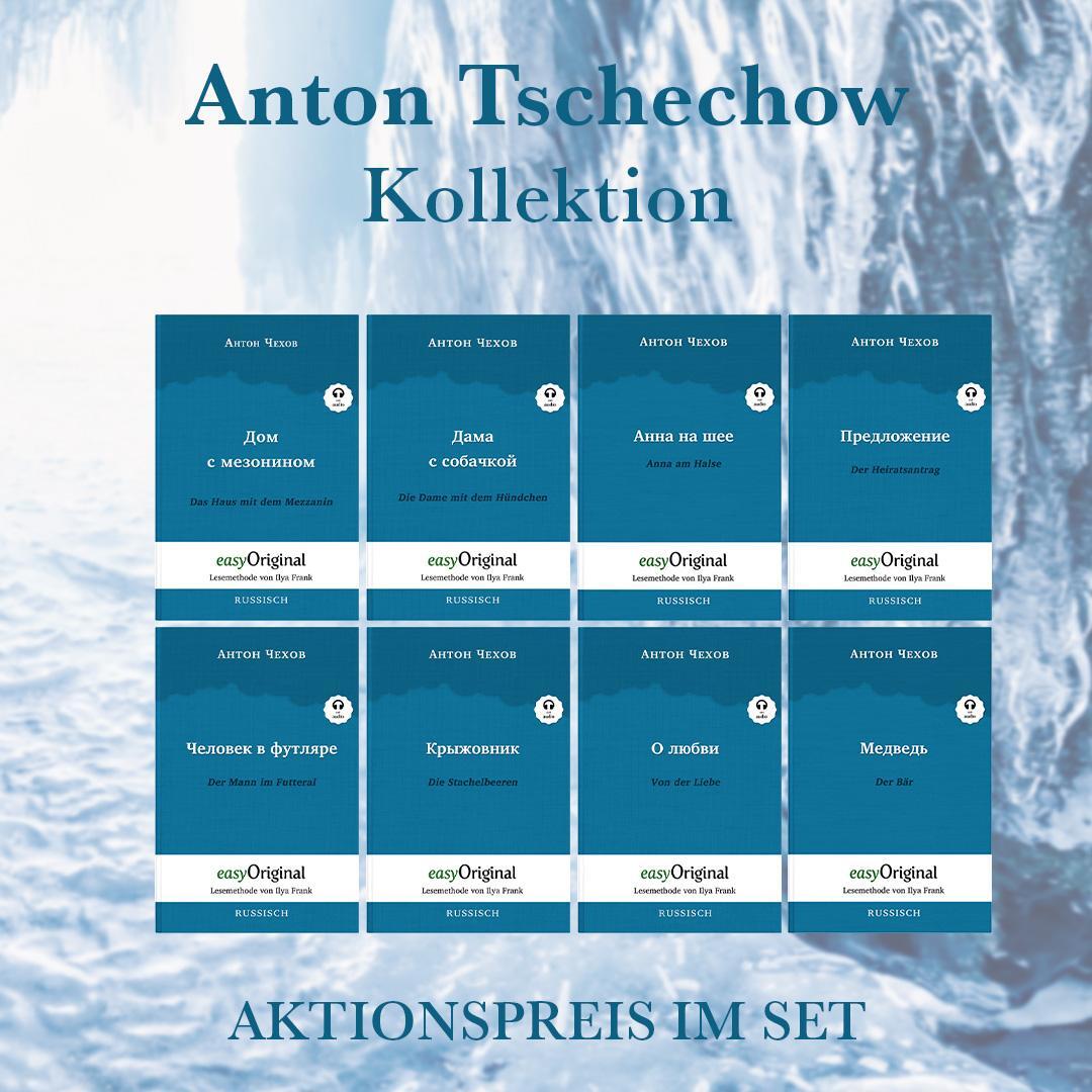 Cover: 9783991127499 | Anton Tschechow Kollektion (Bücher + 8 Audio-CDs) - Lesemethode von...