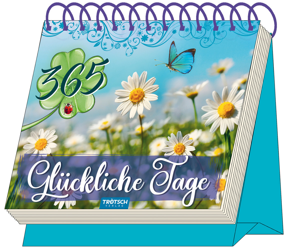 Cover: 9783965525054 | Trötsch Auftstellkalender 365 Glückliche Tage | Co.KG | Kalender