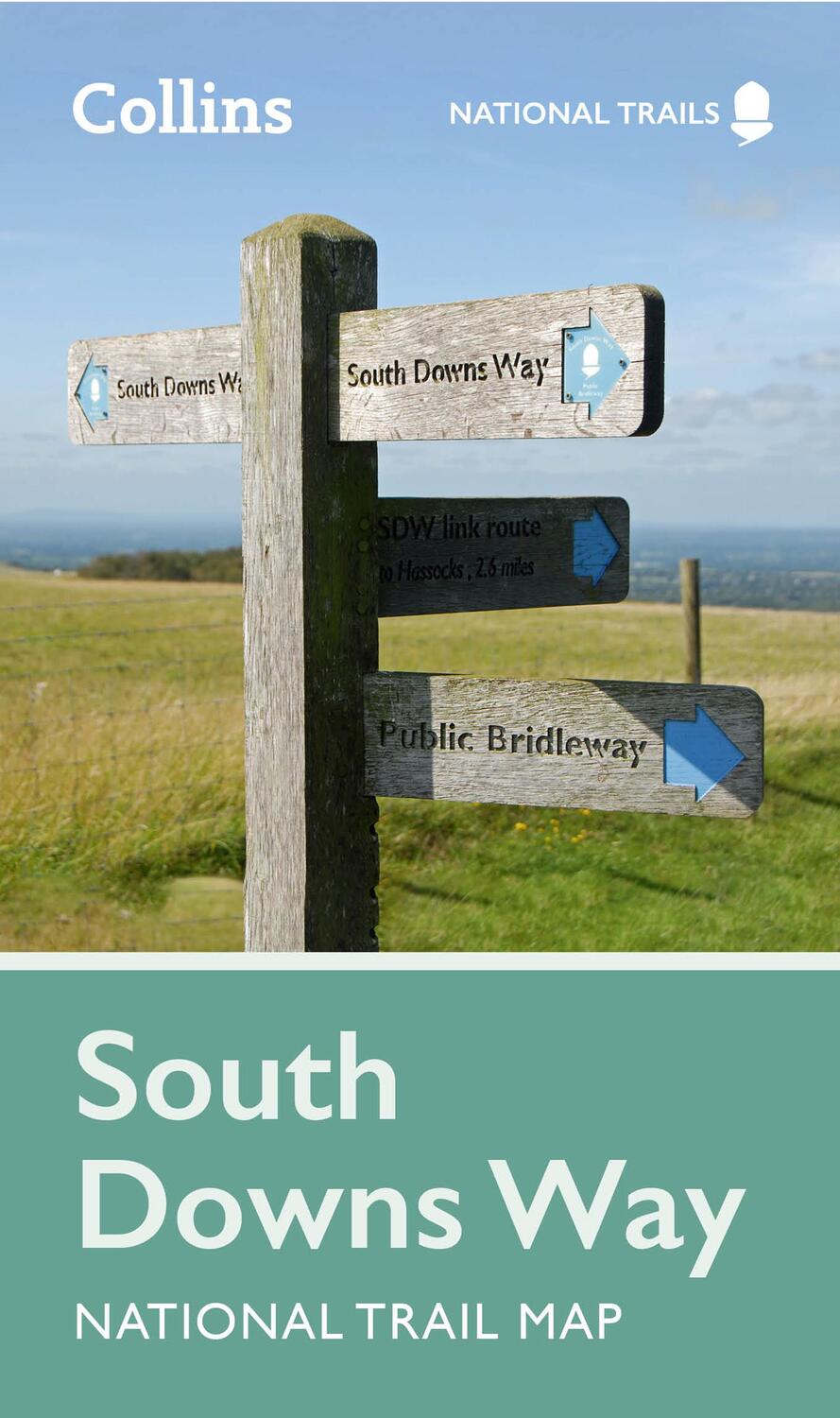 Cover: 9780008602994 | South Downs Way National Trail Map | Collins Maps | (Land-)Karte