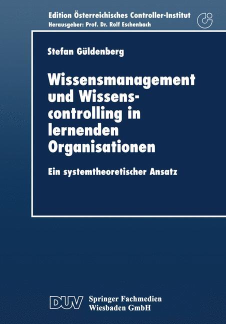 Cover: 9783824403455 | Wissensmanagement und Wissenscontrolling in lernenden Organisationen