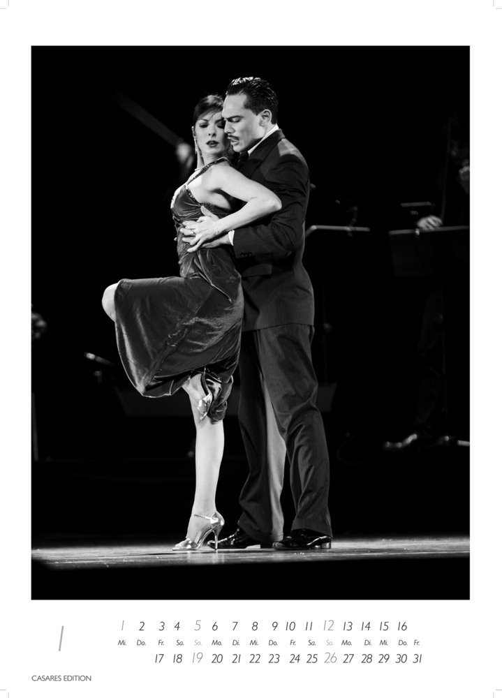 Bild: 9781835241363 | Tango schwarz/weiss 2025 | Kalender | 14 S. | Deutsch | 2025