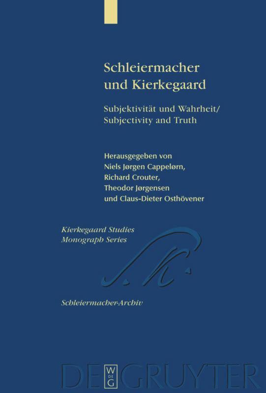 Cover: 9783110185485 | Schleiermacher und Kierkegaard | Niels Jørgen Cappelørn (u. a.) | Buch