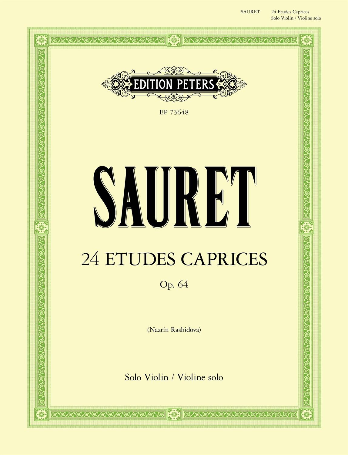 Cover: 9790577023243 | 24 Etudes Caprices op. 64 for Solo Violin | Sammelband für Violine