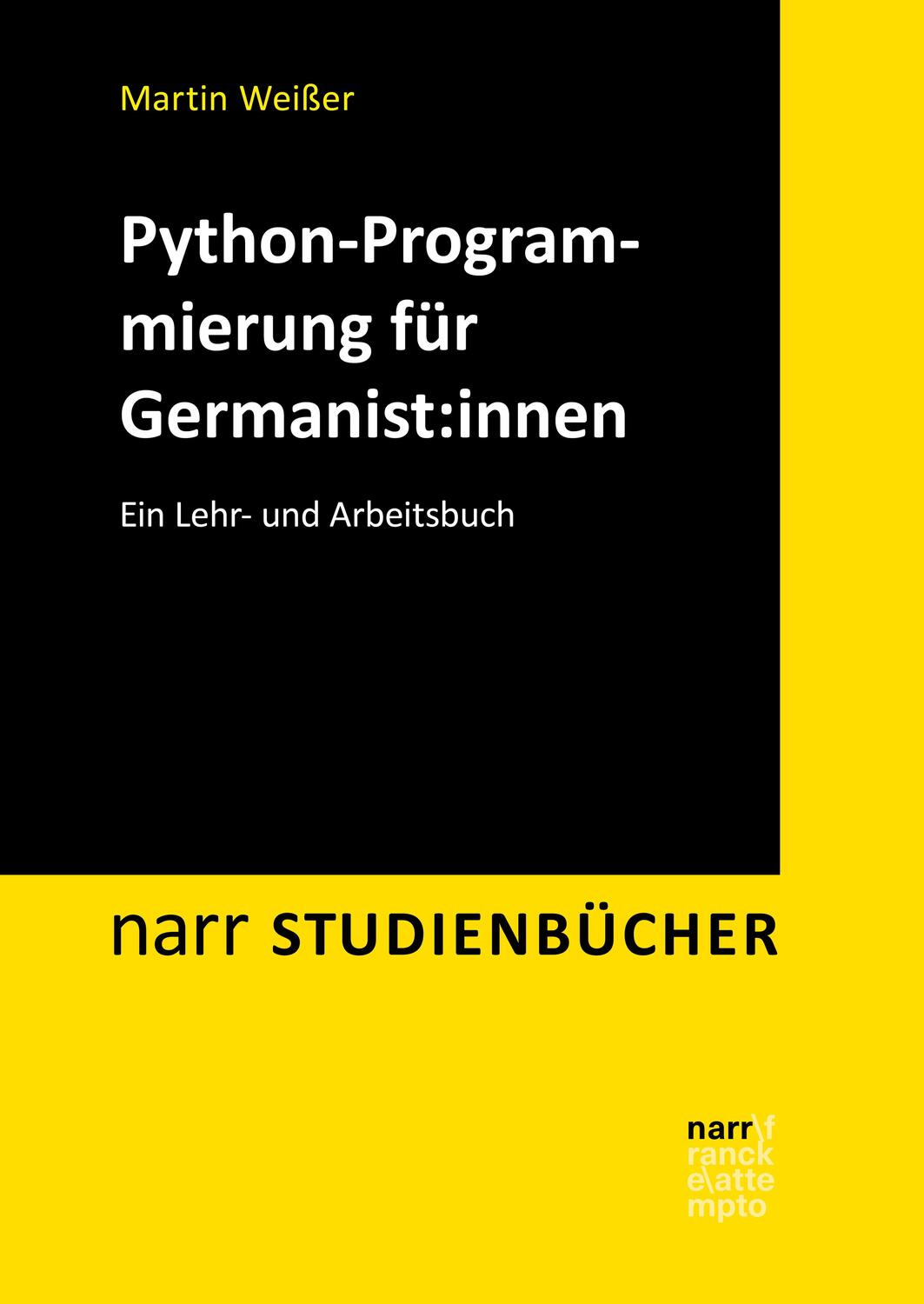 Cover: 9783823384564 | Python-Programmierung für Germanist:innen | Ein Lehr- und Arbeitsbuch
