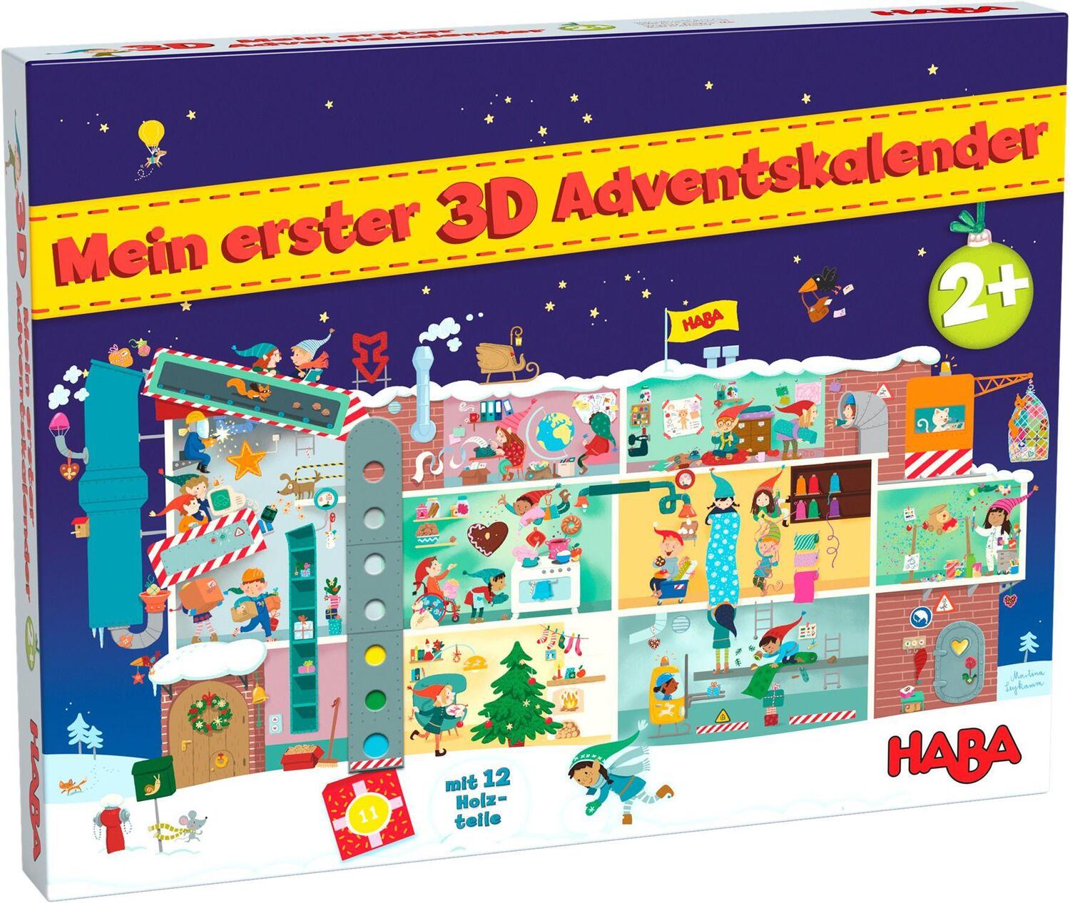 Cover: 4010168257709 | Mein erster 3D-Adventskalender - In der Weihnachtsfabrik | Kalender