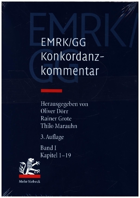Cover: 9783161570032 | EMRK/GG. Konkordanzkommentar zum europäischen und deutschen...