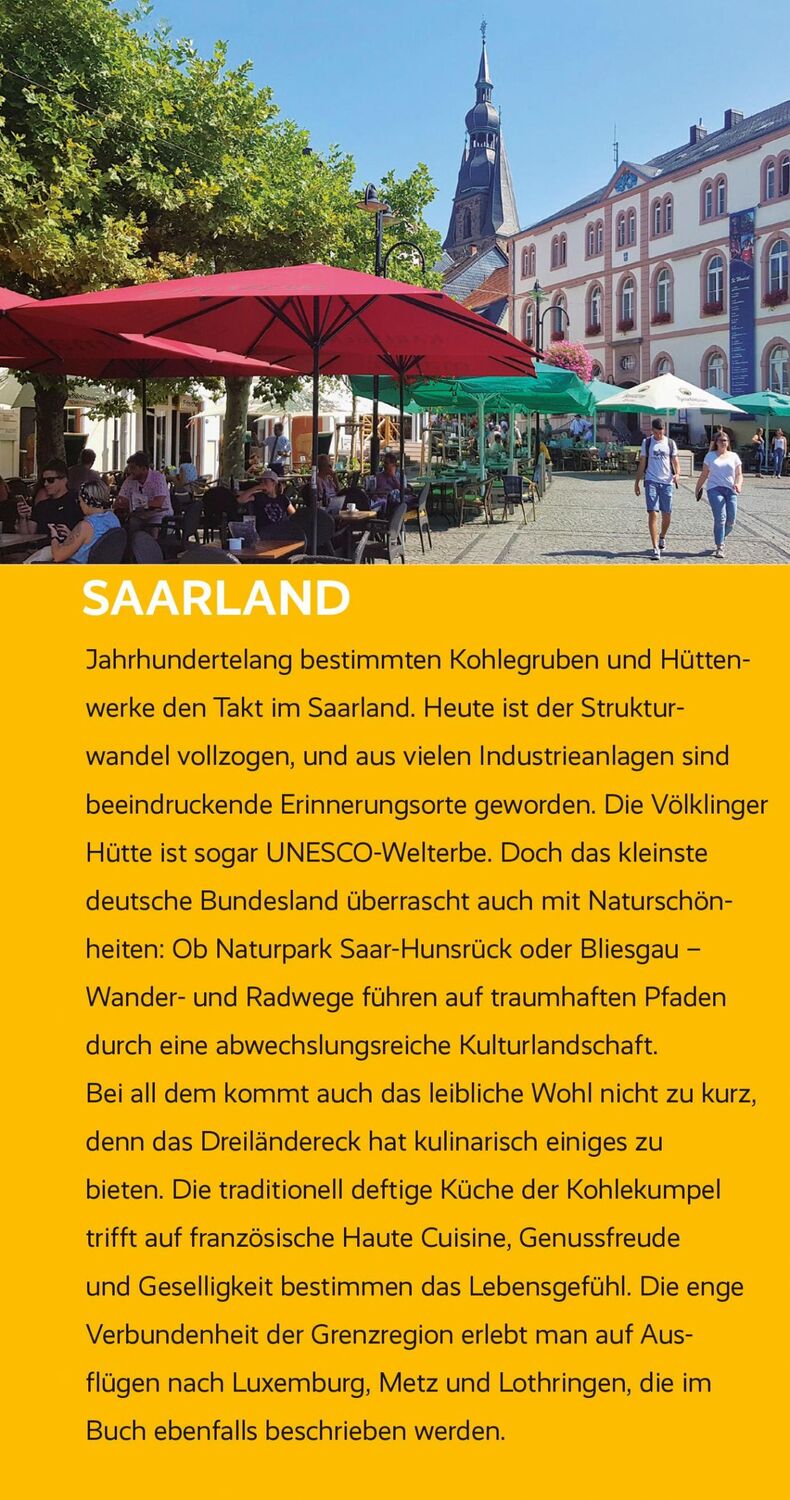 Bild: 9783897945968 | Reiseführer Saarland | Sabine Herre | Taschenbuch | 292 S. | Deutsch