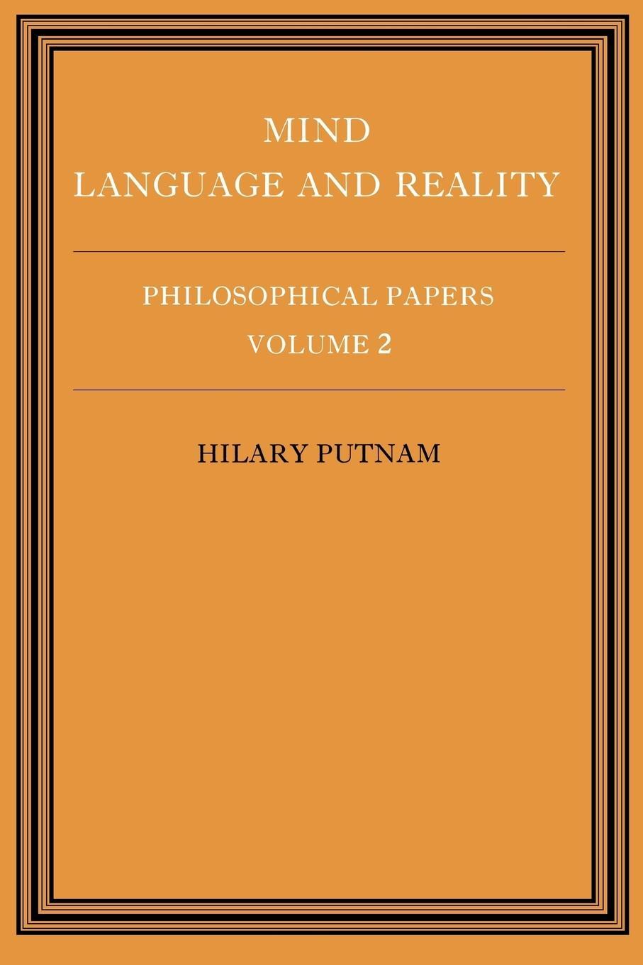 Cover: 9780521295512 | Philosophical Papers | Volume 2, Mind, Language and Reality | Putnam