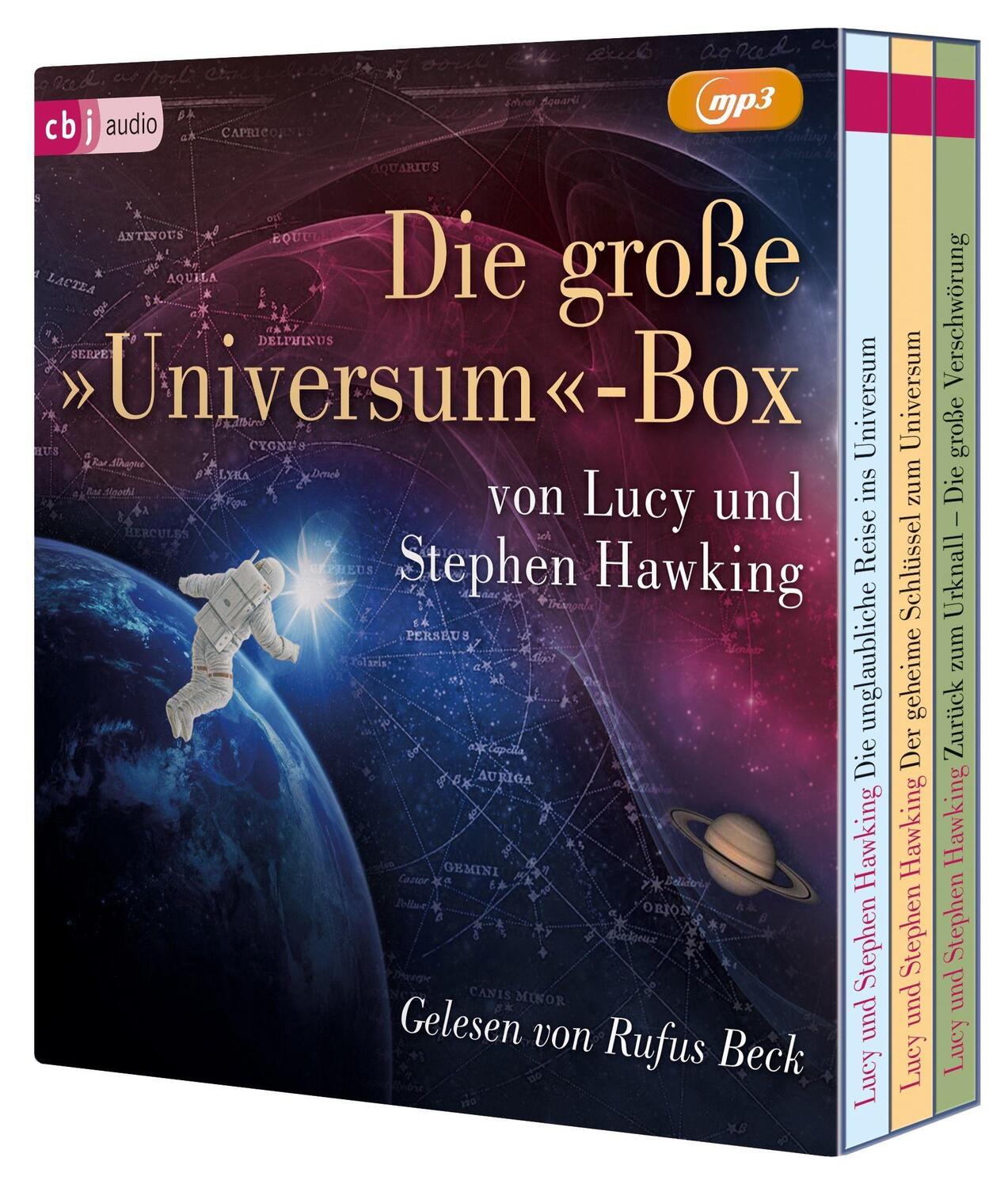 Cover: 9783837164756 | Die große "Universum"-Box | Lucy Hawking (u. a.) | MP3 | 3 Audio-CDs